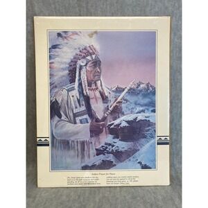 Johnny Looking Cloud Indian Prayer for Peace '87 Native American J Kramer Cole